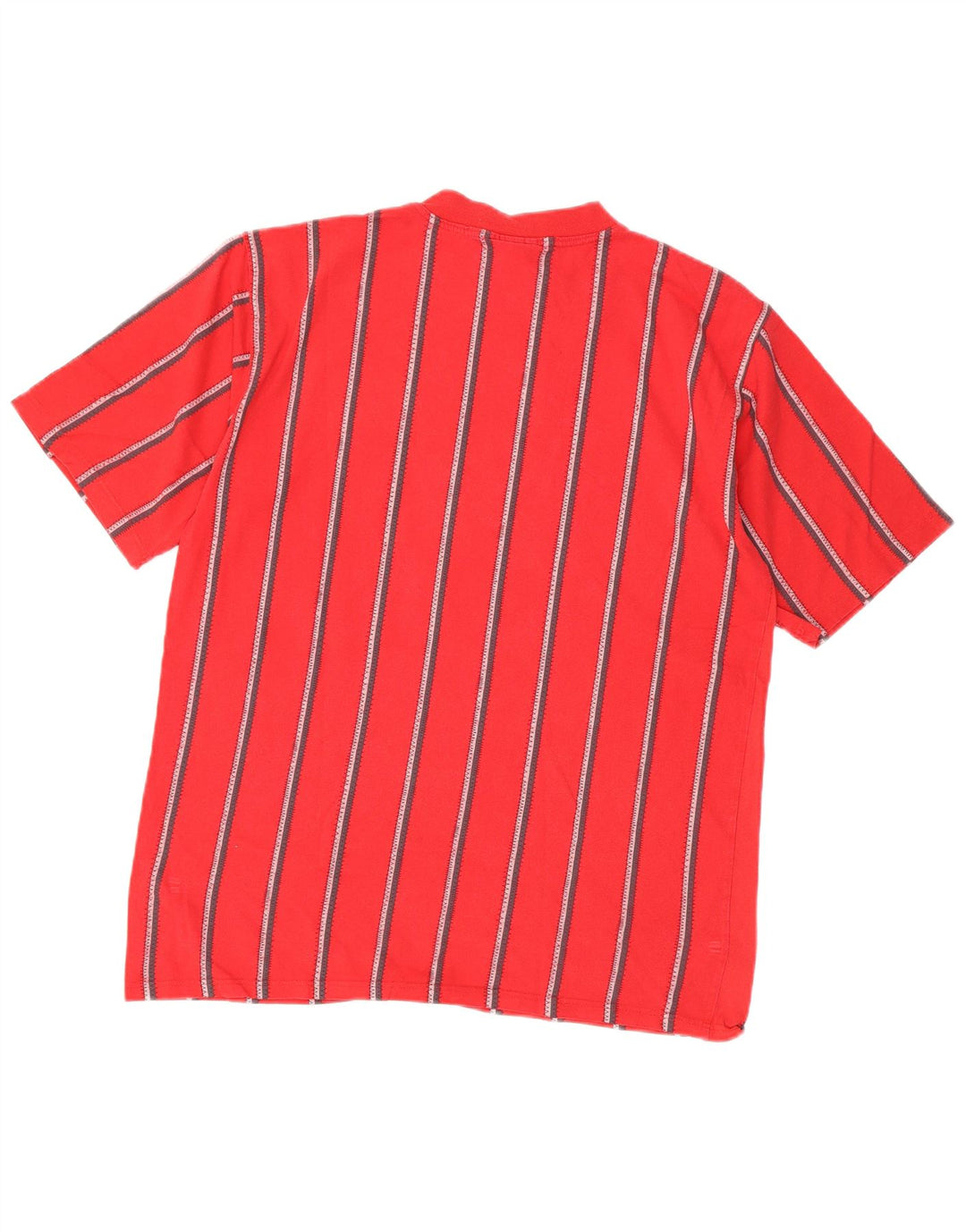 Ανδρικό T-Shirt Reebok Top Βαμβακερό μεσαίο κόκκινο ριγέ