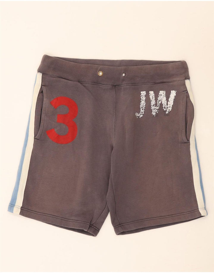 Ανδρικό γραφικό αθλητικό σορτς Jack Wills, μεσαίο γκρι, βαμβακερό