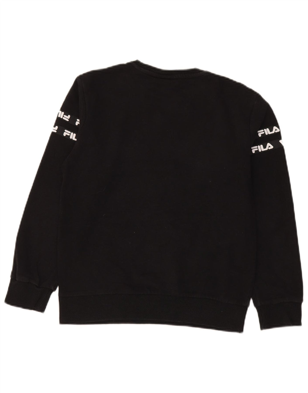Fila Boys Graphic Φούτερ Jumper 11-12 ετών Μαύρο Βαμβακερό