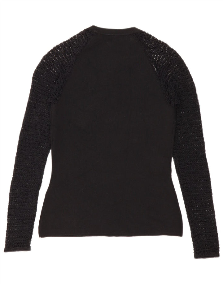 Γυναικείο πουλόβερ Reiss Crew Neck Jumper UK 12 Medium Black Viscose