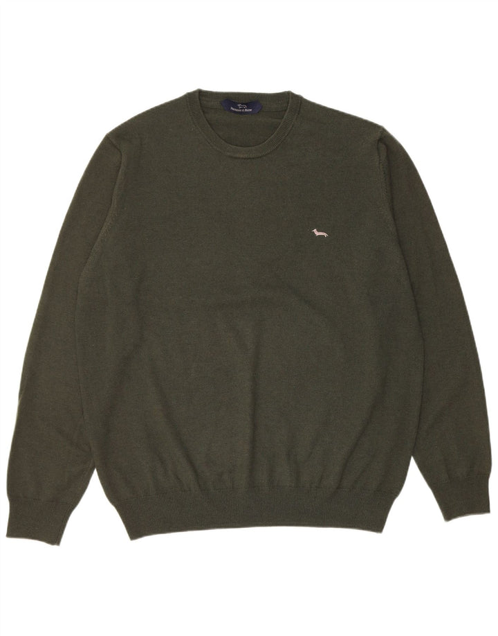 Ανδρικό πουλόβερ Harmont & Blaine Crew Neck Jumper XL Green Wool