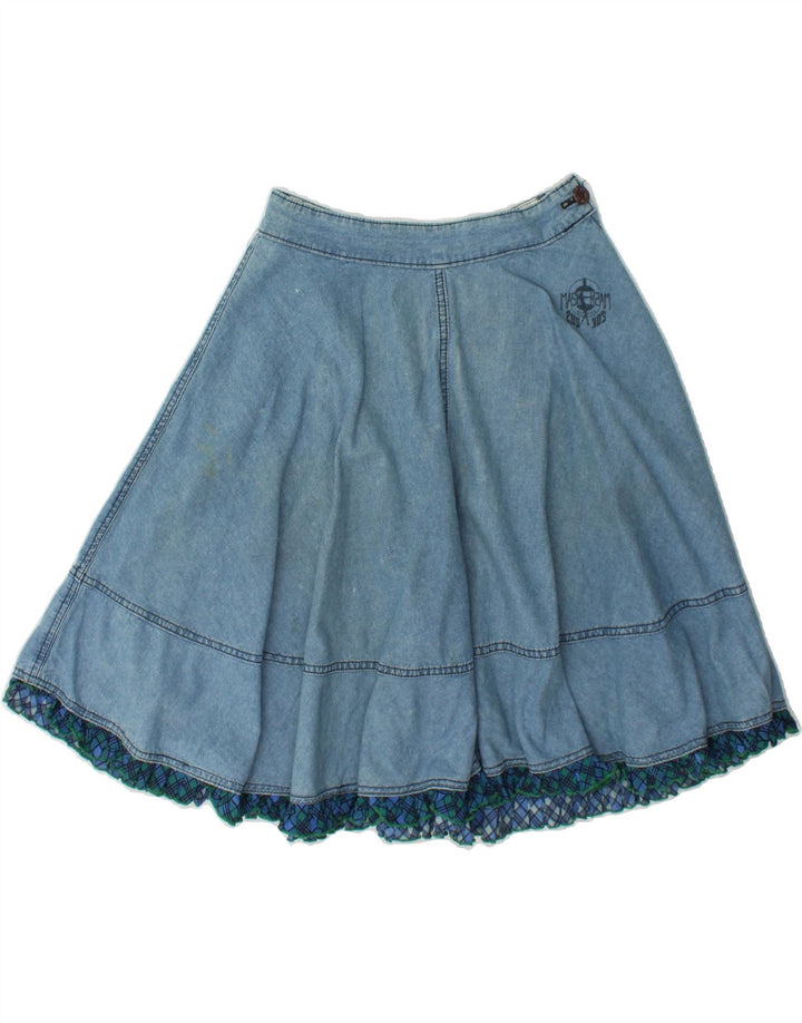 MASH Womens Denim Skirt EU 38 Medium W28 Blue Cotton Vintage Mash and Second-Hand Mash from Messina Hembry 