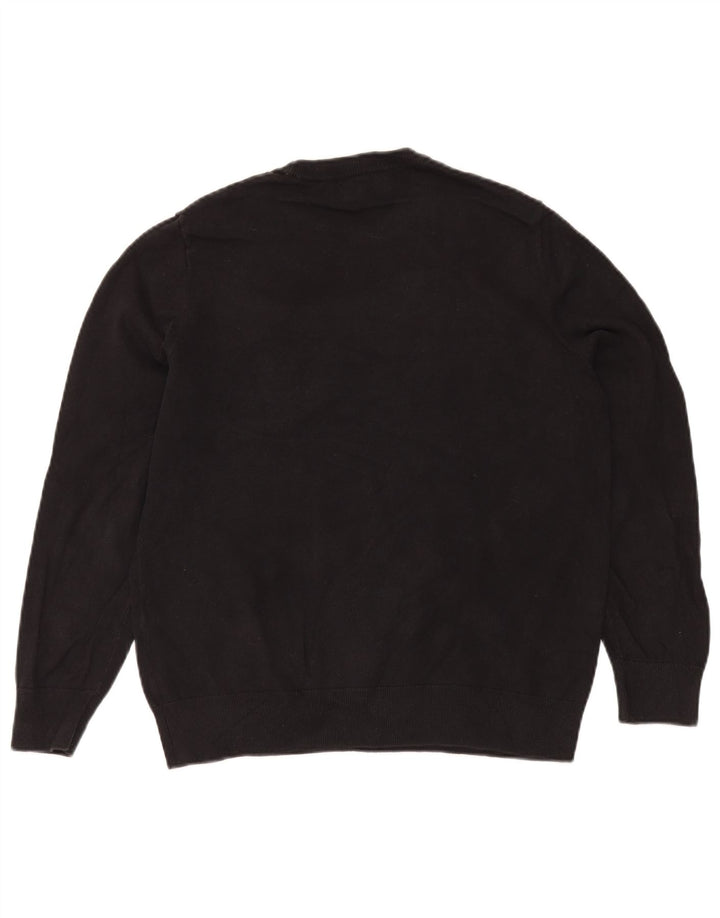 Ανδρικό πουλόβερ Nautica Crew Neck, Βαμβακερό μεσαίο μαύρο ριγέ