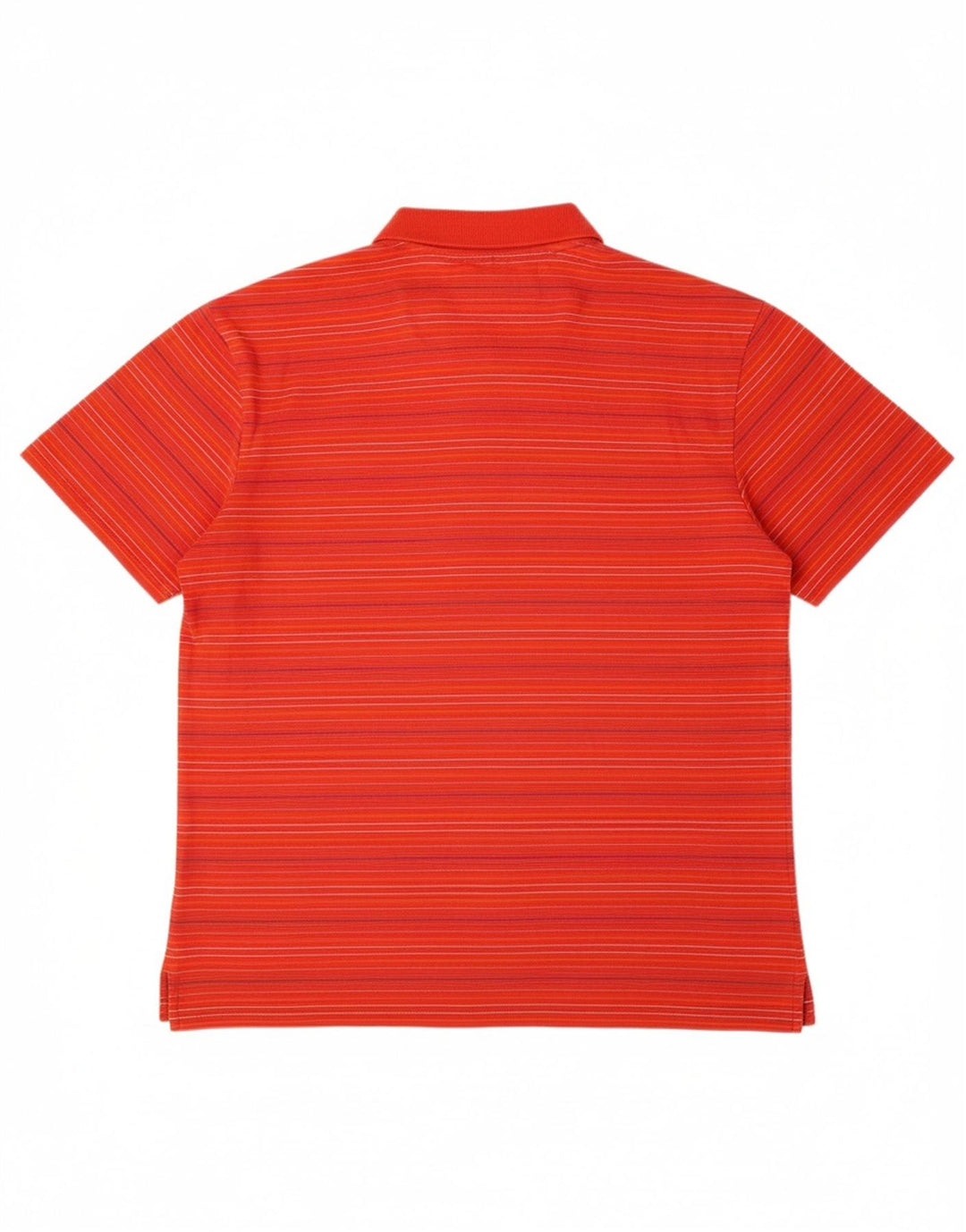 VINTAGE Mens Polo Shirt Medium Red Striped
