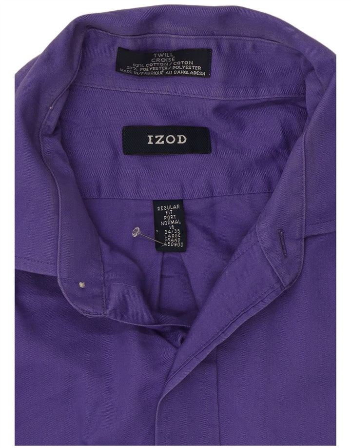 Izod Ανδρικό Πουκάμισο 16 Μεγάλο Βαμβακερό Μωβ