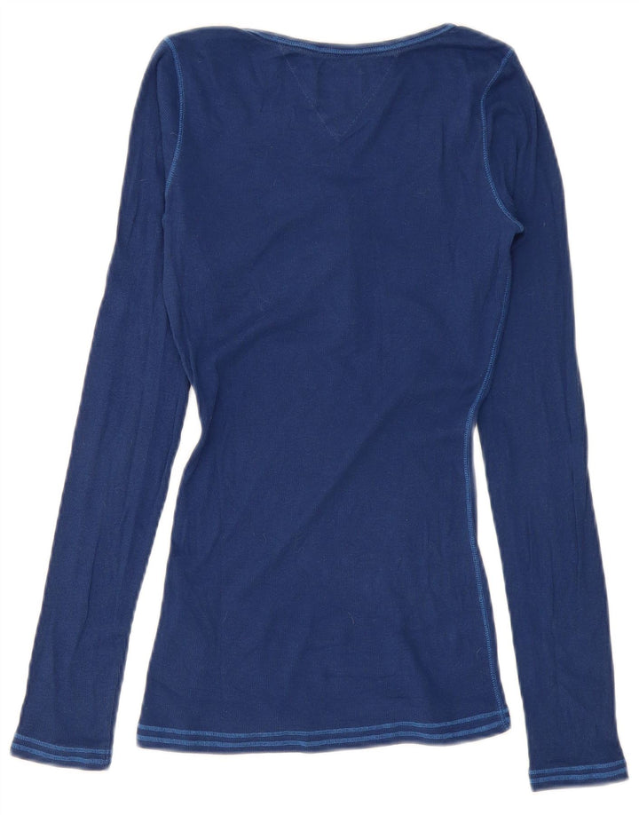 Tommy Hilfiger γυναικείο τοπ μακρυμάνικο UK 12 Medium Navy Blue