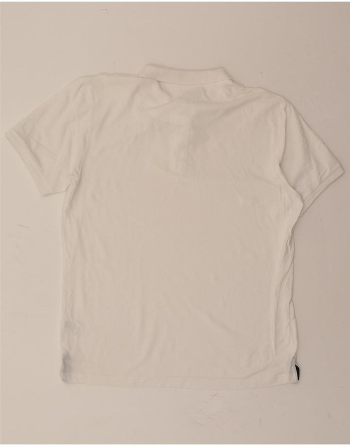 DACK'S Mens Polo Shirt 2XL White Cotton Vintage Dack's and Second-Hand Dack's from Messina Hembry 