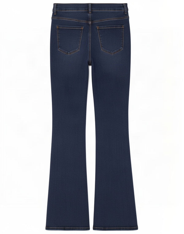 Marks & Spencer Γυναικεία Flare Flare Jeans UK 12 Medium W28 L29 Blue Lycra