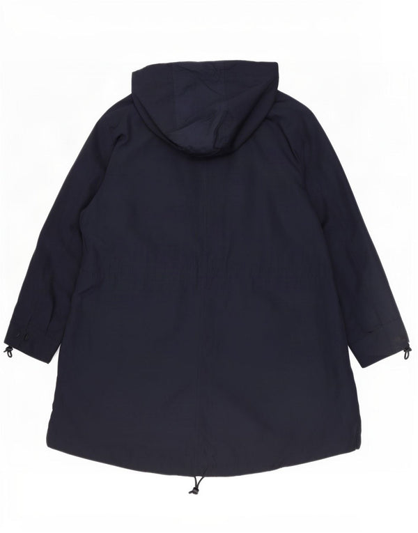Marks & Spencer Γυναικείο μπουφάν Parka με κουκούλα UK 22 3XL Navy Blue Polyester