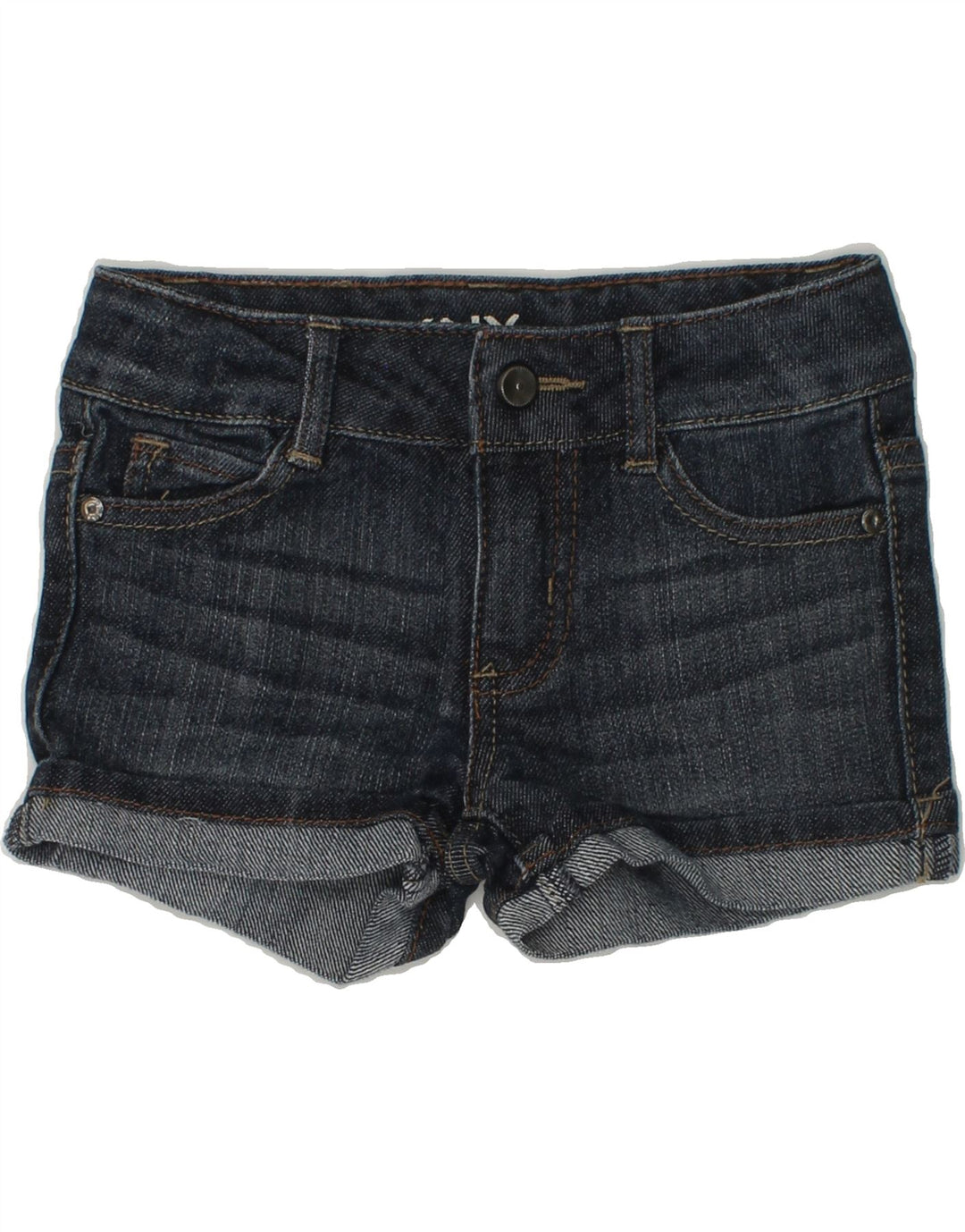 DKNY Girls Hipster Denim Shorts 2-3 Years W20  Blue Cotton | Vintage Dkny | Thrift | Second-Hand Dkny | Used Clothing | Messina Hembry 