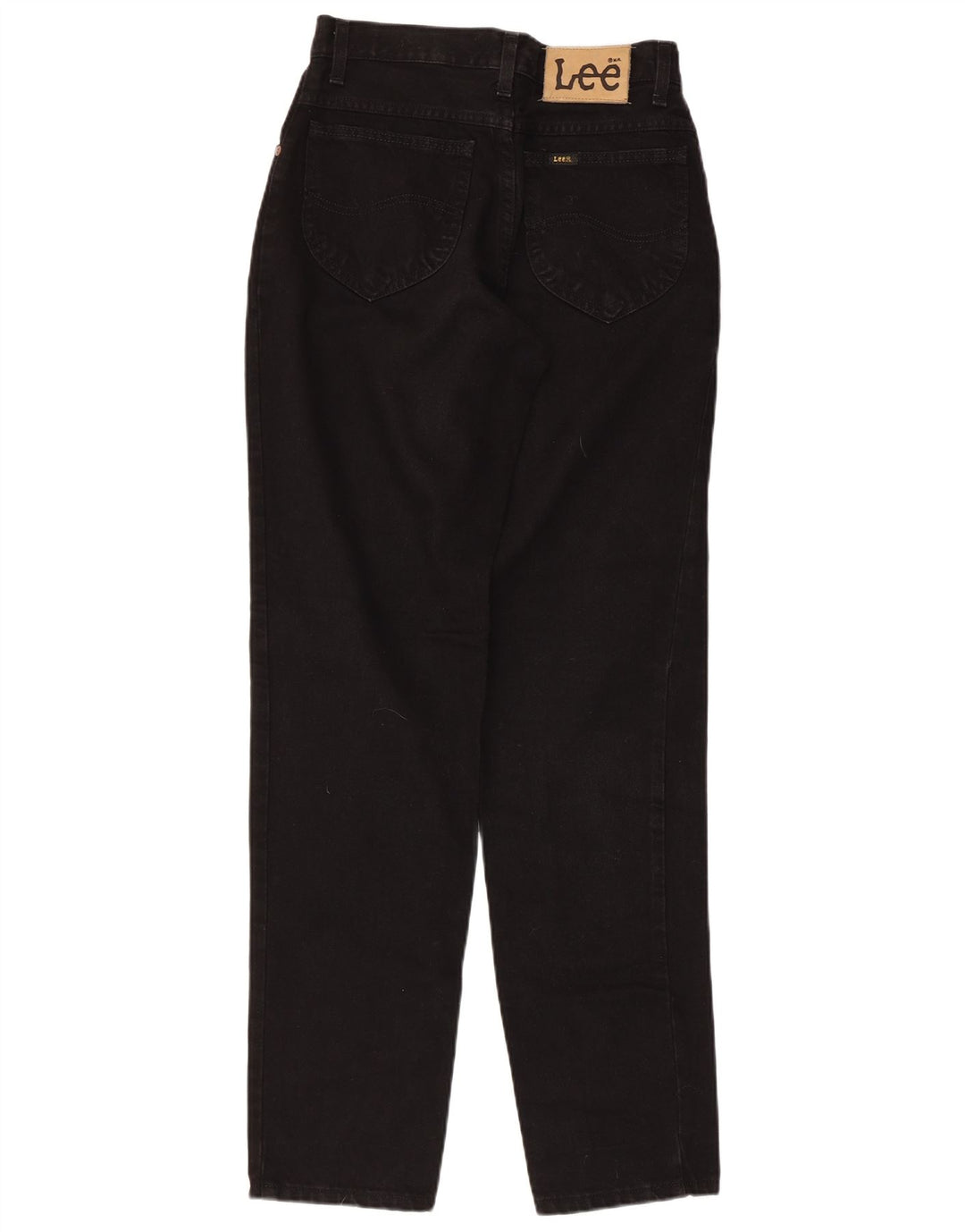 Γυναικείο ψηλόμεσο τζιν LEE κωνικό W28 L33 μαύρο βαμβακερό