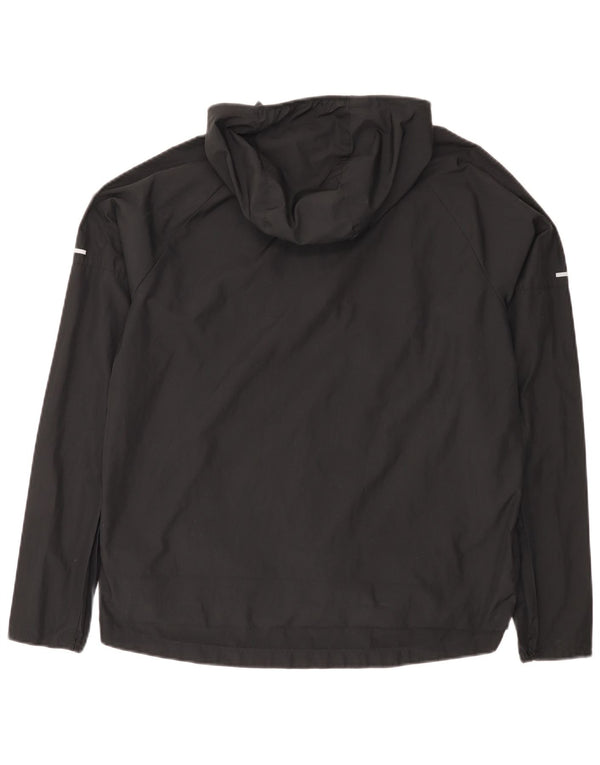 Γυναικεία αθλητική φόρμα Nike Running Hooded Top Jacket UK 14 Medium Black