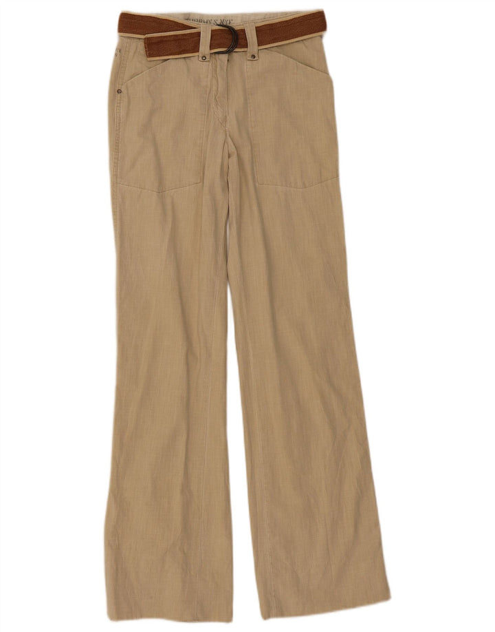 Murphy & Nye Γυναικείο Bootcut Casual Παντελόνι W26 L31 Μπεζ βαμβακερό