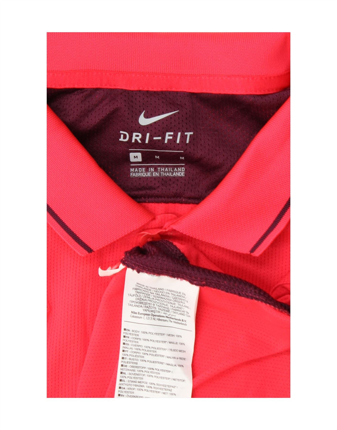 Ανδρικό μπλουζάκι Nike Dri Fit Polo με μεσαίο ροζ χρώμα από πολυεστέρα