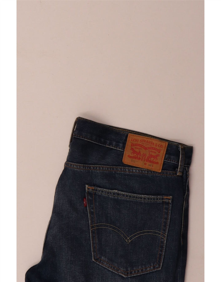 Levi's Mens 511 Distressed τζιν σορτς W36 μεγάλο μπλε βαμβακερό