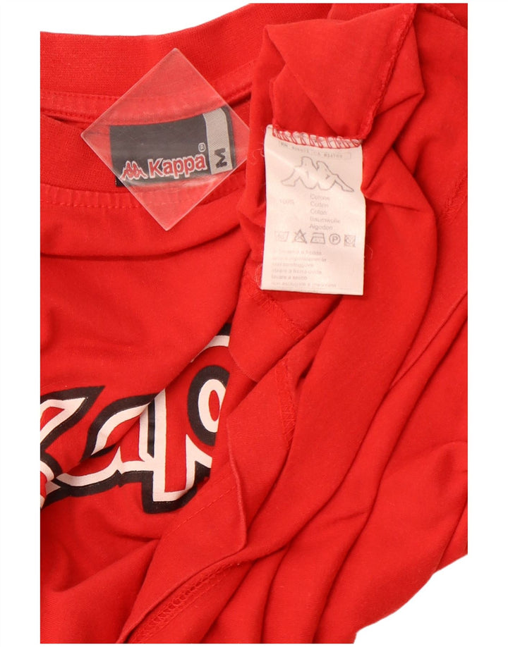 Ανδρικό γραφικό T-Shirt KAPPA Top Μεσαίο κόκκινο βαμβακερό