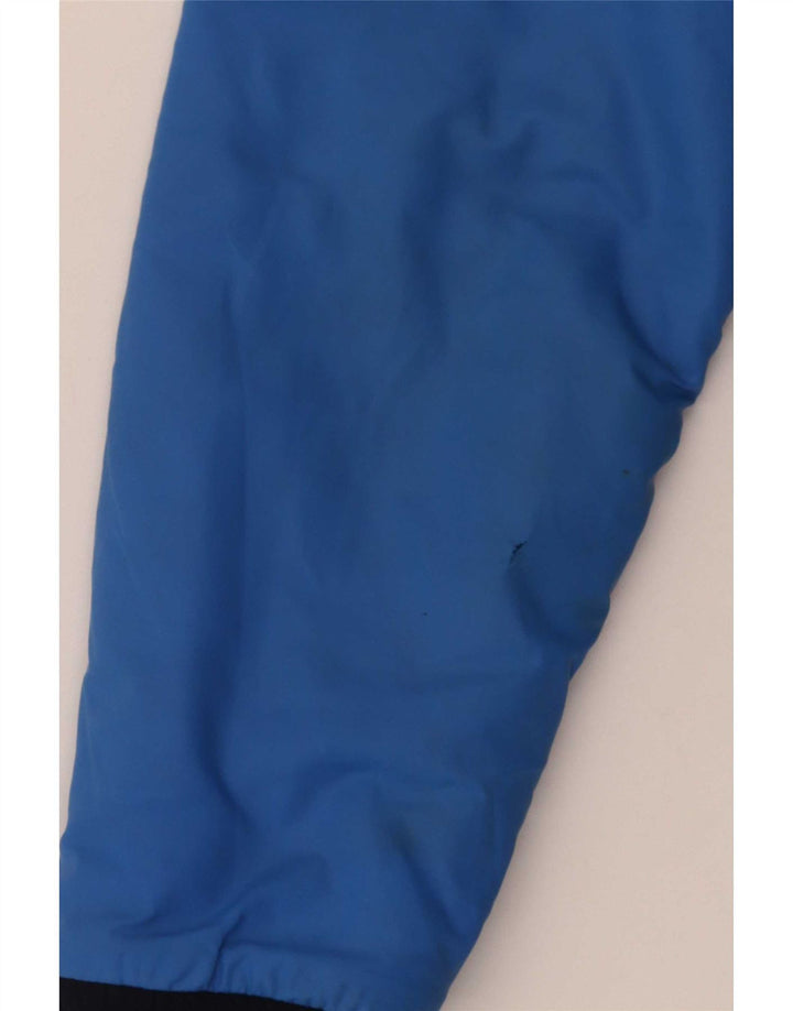 K-Way Boys Hooded Anorak Jacket 7-8 Years Blue Polyamide