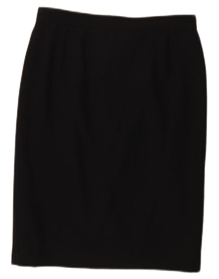 Valentino Γυναικεία ίσια Φούστα IT 44 Medium W28 Μαύρη Μάλλινη
