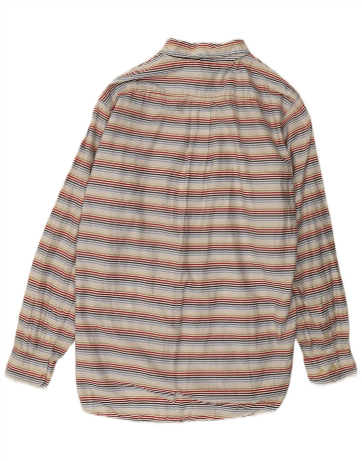 MARINA YACHTING Ανδρικό πουκάμισο Μέγεθος 43 Μεγάλο πολύχρωμο ριγέ βαμβακερό