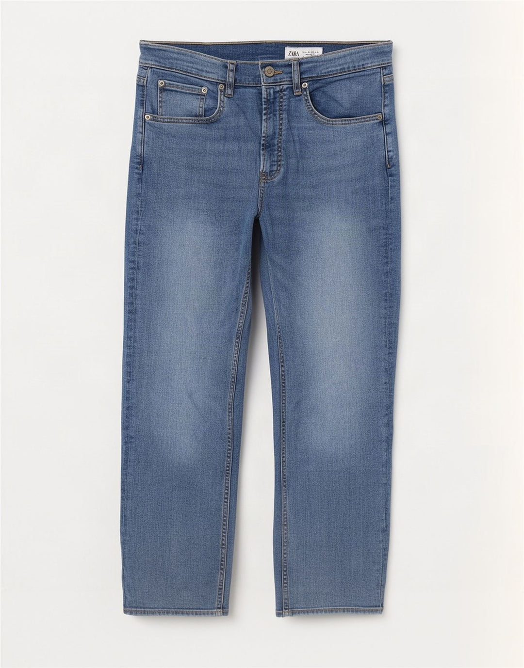 Zara Γυναικείο Straight Jeans EU 40 Medium W30 L27 Blue