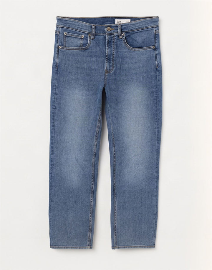 Zara Γυναικείο Straight Jeans EU 40 Medium W30 L27 Blue
