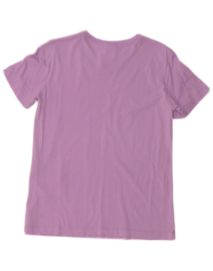 CHAMPION Γυναικείο T-Shirt Top UK 10 Small Purple Cotton