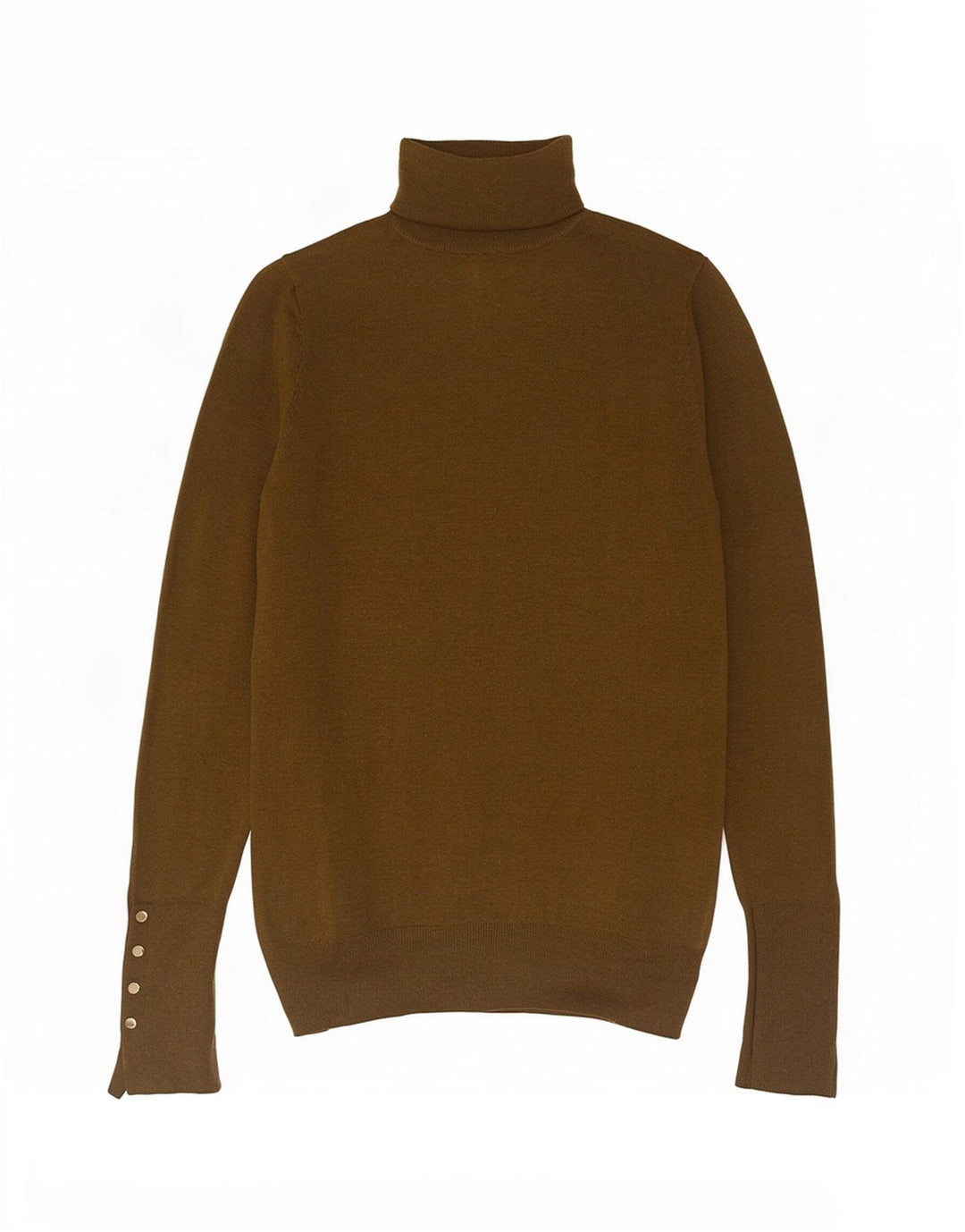 Zara Γυναικείο πουλόβερ με ρολό λαιμόκοψη UK 10 Small Khaki