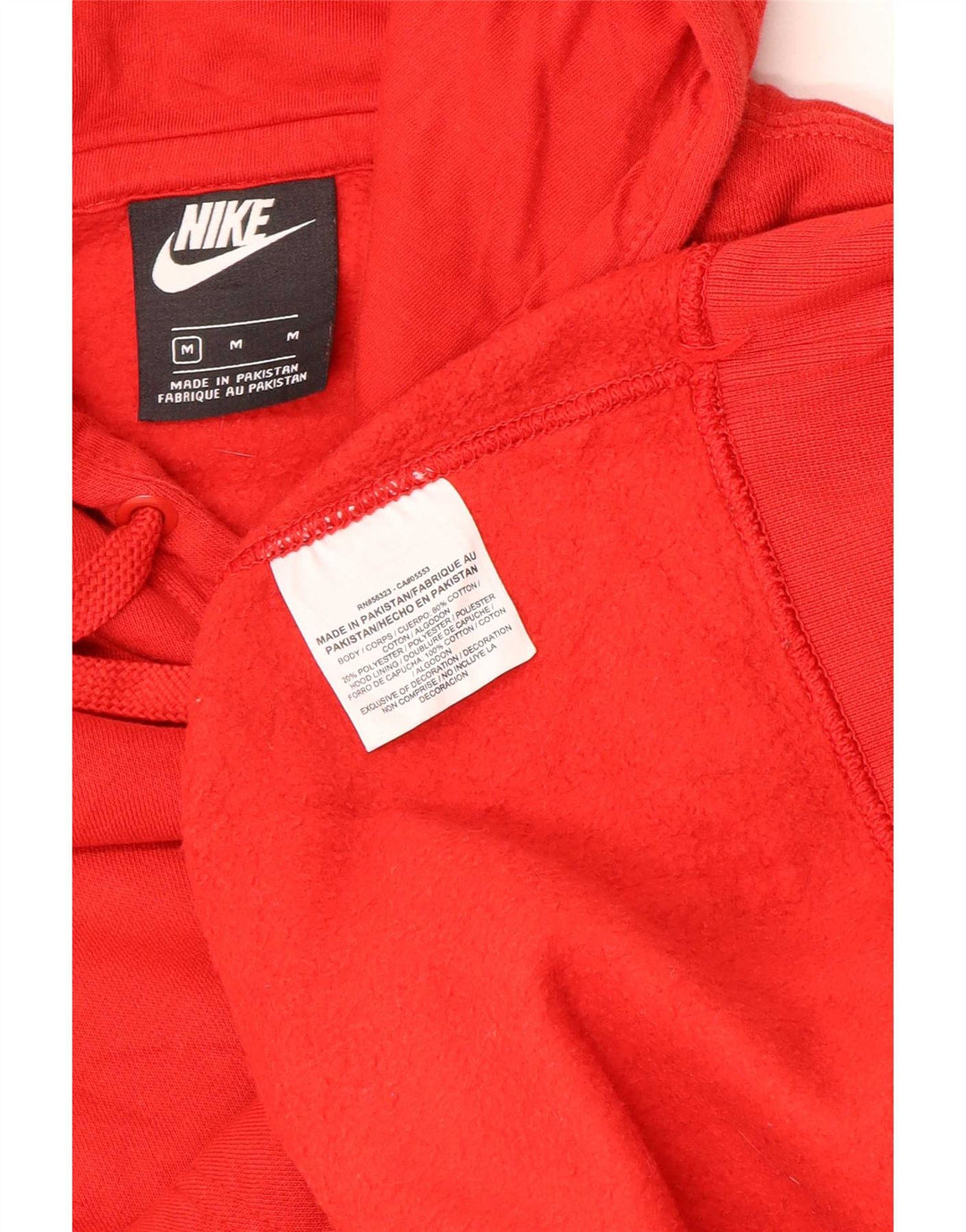 Ανδρικά κουκούλα Nike, μεσαίο κόκκινο πολυεστέρας