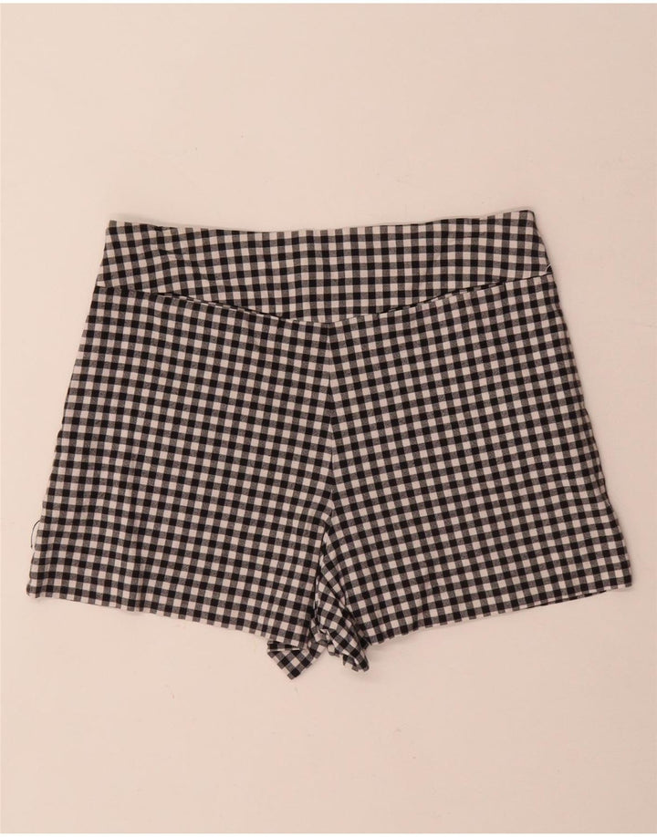 Zara Γυναικείο Παντελόνι Trafaluc Hot Medium W28 Μαύρο βαμβακερό Gingham