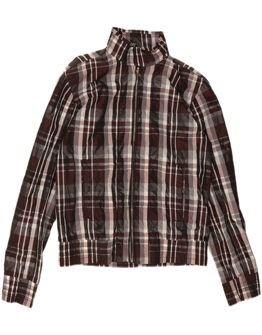 Zara Mens Bomber Jacket UK 38 Medium Πολύχρωμο Check Nylon