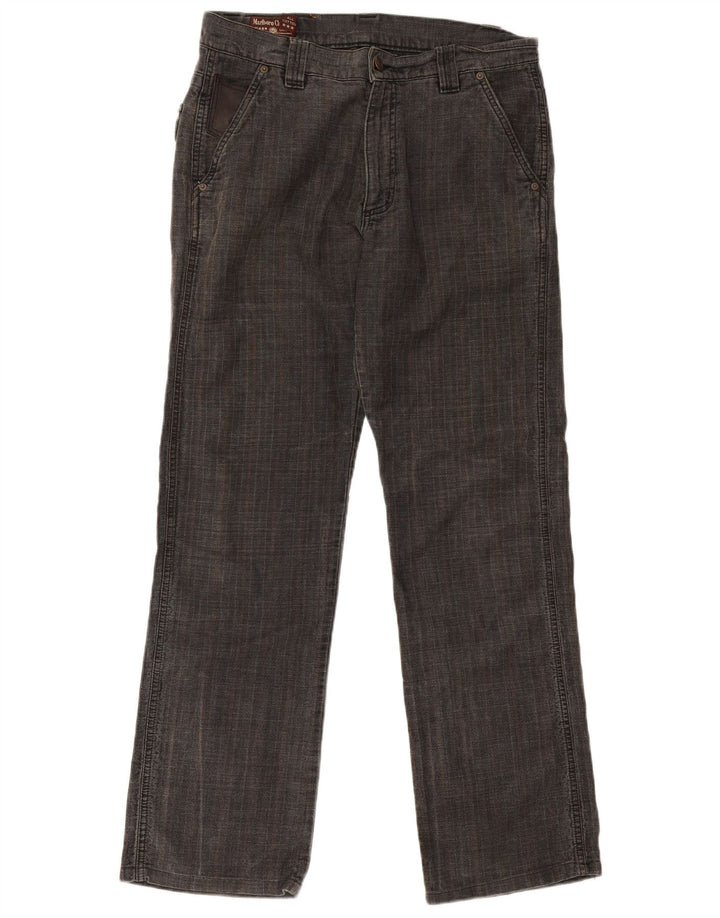 Ανδρικό ίσιο παντελόνι Chino Marlboro Classics W33 L31 Γκρι Ψαροκόκκαλο