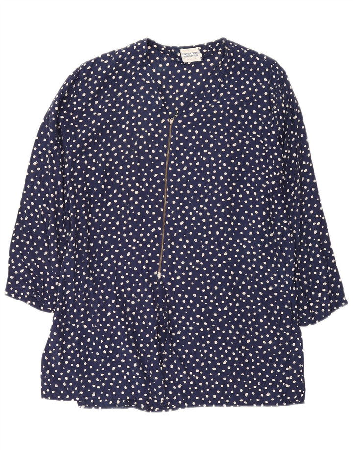 Benetton Γυναικείο χιτώνιο Oversized Top IT 44 Medium Navy Blue Spotted