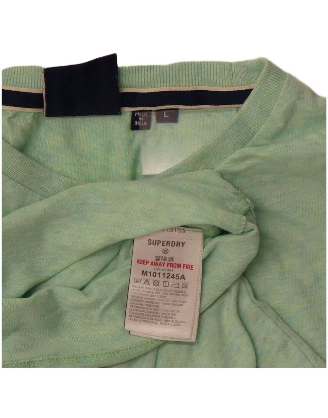 Ανδρικό μπλουζάκι Superdry Top μεγάλο πράσινο βαμβακερό