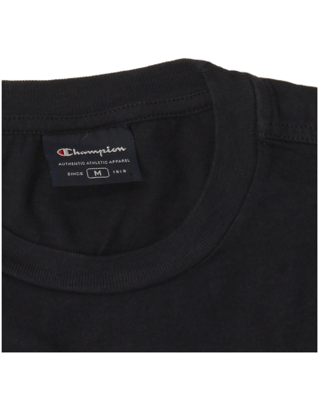 Champion Γυναικείο γραφικό T-Shirt Top UK 14 Medium Navy Blue