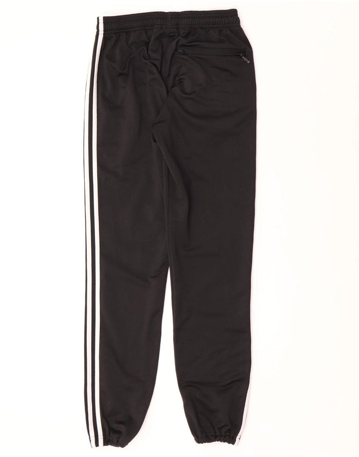 Adidas Boys Tracksuit Trousers Joggers 15-16 Years Black Polyester
