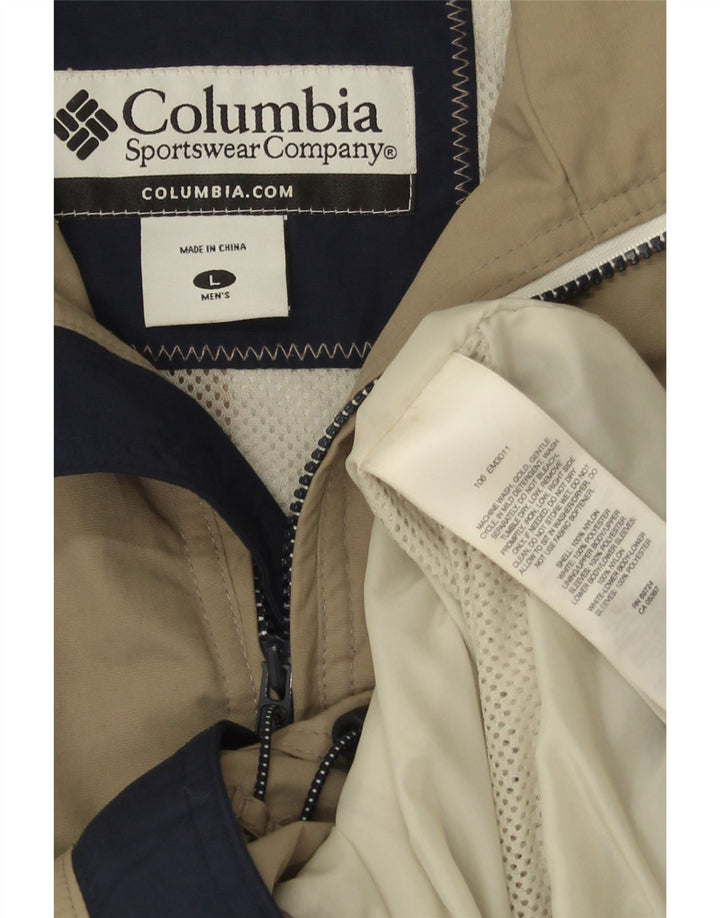Columbia Ανδρικό μπουφάν βροχής UK 40 Large Khaki Nylon