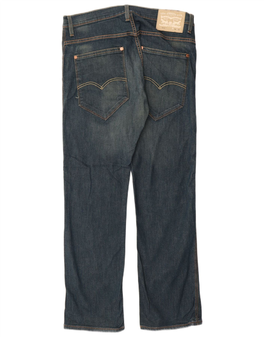 Levi's Mens 514 Straight Jeans W36 L32 Μπλε βαμβακερό