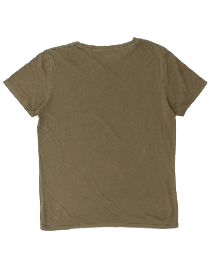 Jack & Jones Ανδρικό T-Shirt Top μεγάλο χακί βαμβακερό