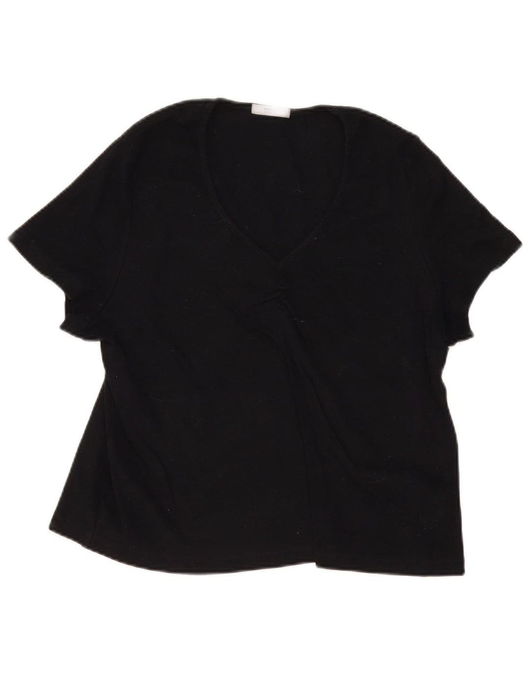 Marks & Spencer Γυναικεία Μπλούζα Τοπ UK 22 3XL Μαύρο βαμβακερό