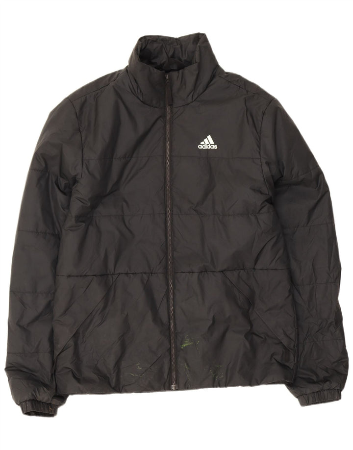 Adidas Ανδρικό μπουφάν με επένδυση UK 36 Small Black Polyester
