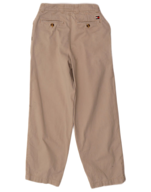 Tommy Hilfiger Boys Pegged Chino Παντελόνι 7-8 ετών W22 L24 Μπεζ βαμβακερό
