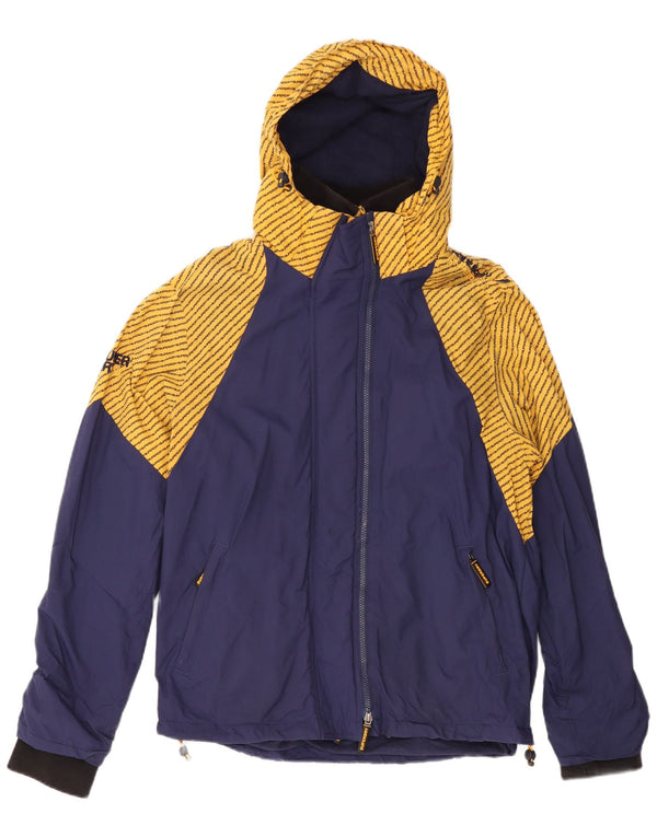 Superdry Γυναικείο Windcheater Graphic Windbreaker Jacket UK 20 2XL Navy Blue