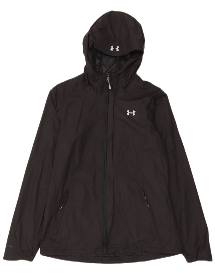 Ανδρικό μπουφάν βροχής με κουκούλα Under Armour UK 36 Small Black Polyester