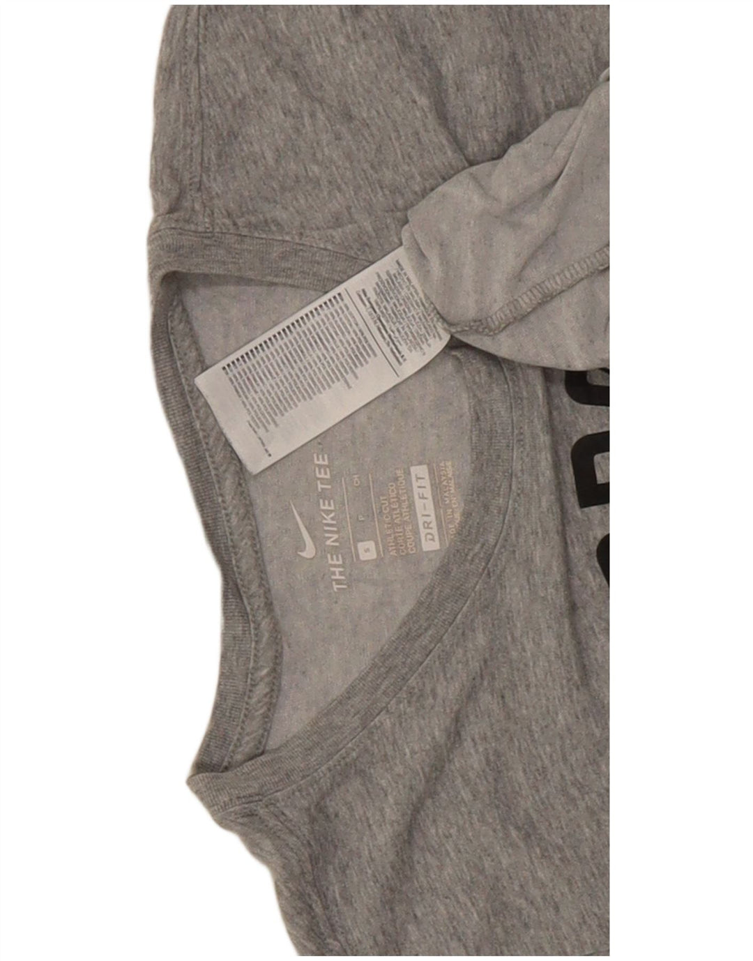 Μπλουζάκι Nike ανδρικό Dri Fit γραφικό μπλουζάκι, μικρό γκρι βαμβακερό