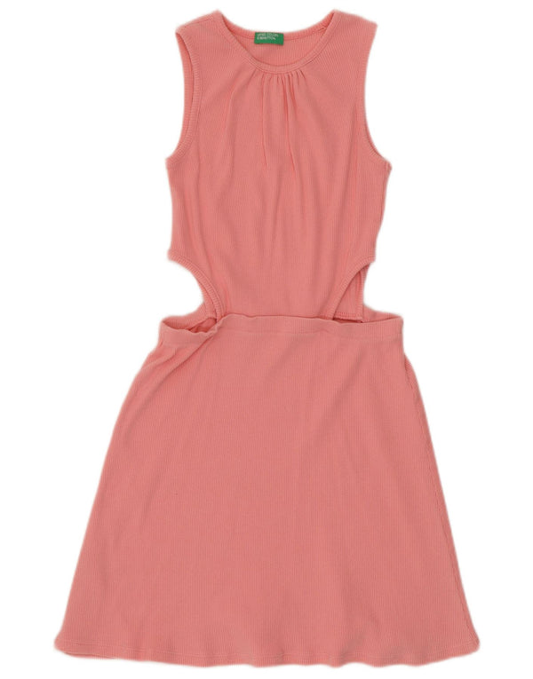 Benetton Girls Αμάνικο φόρεμα A-Line 11-12 ετών 2XL Ροζ