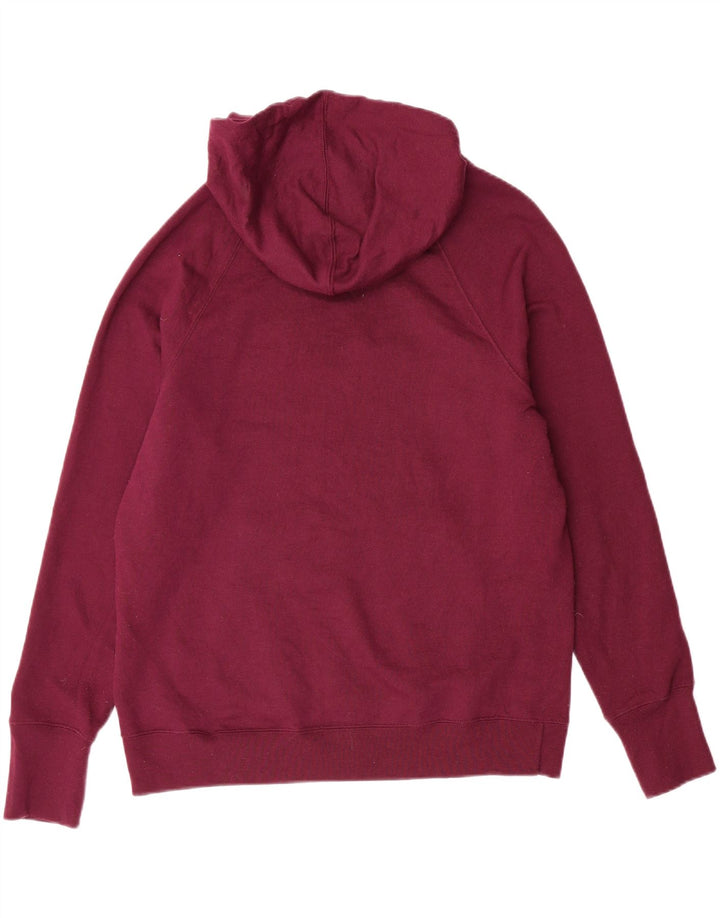 CHAMPION Womens Graphic Hoodie Jumper UK 16 Large Maroon Polyester Vintage Champion and Second-Hand Champion from Messina Hembry 