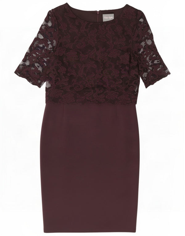Γυναικείο φόρεμα με θήκη Phase Eight UK 12 Medium Burgundy Floral Viscose