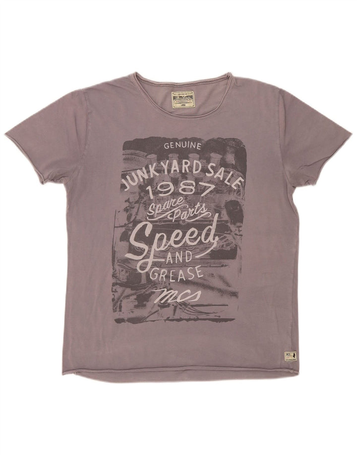 Ανδρικό γραφικό μπλουζάκι Marlboro Classics Top Large Grey