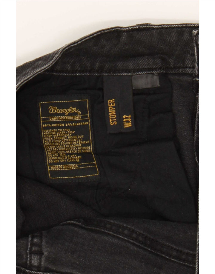 Wrangler Ανδρικά Stompers Slim Jeans W32 L30 Μαύρο βαμβακερό