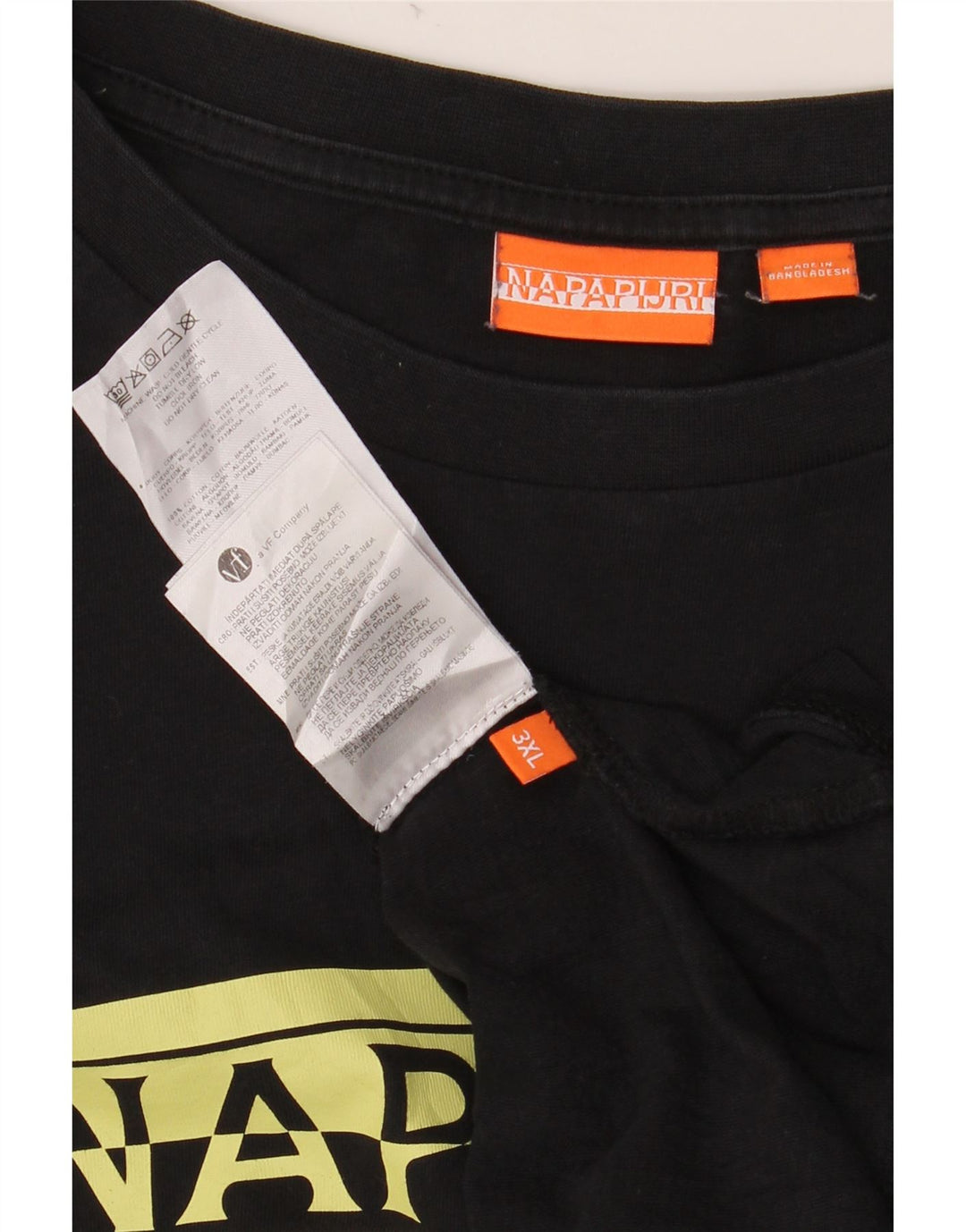 NAPAPIJRI Ανδρικό γραφικό τοπ μακρυμάνικο 3XL μαύρο βαμβακερό